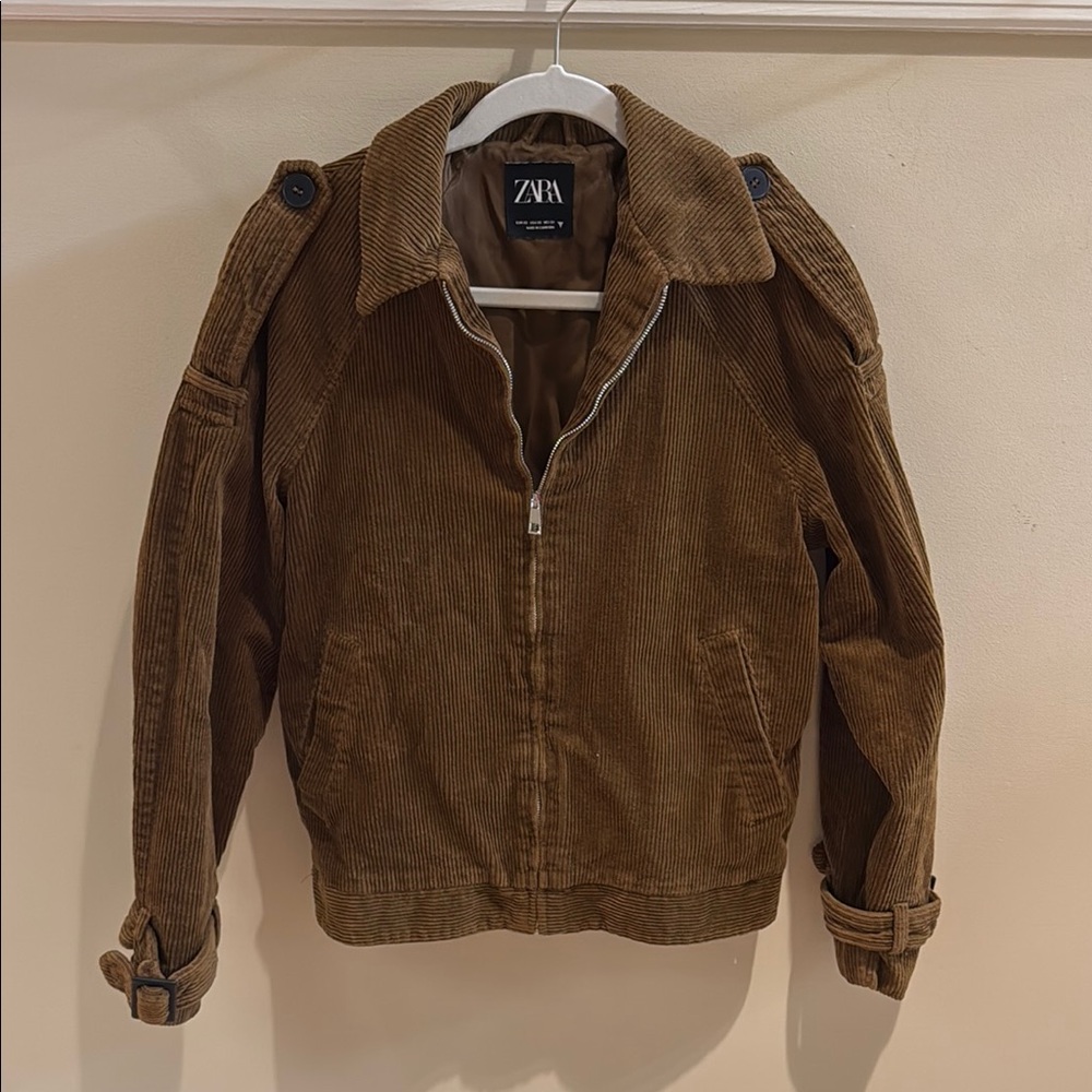 Zara Brown corordouy Jacket